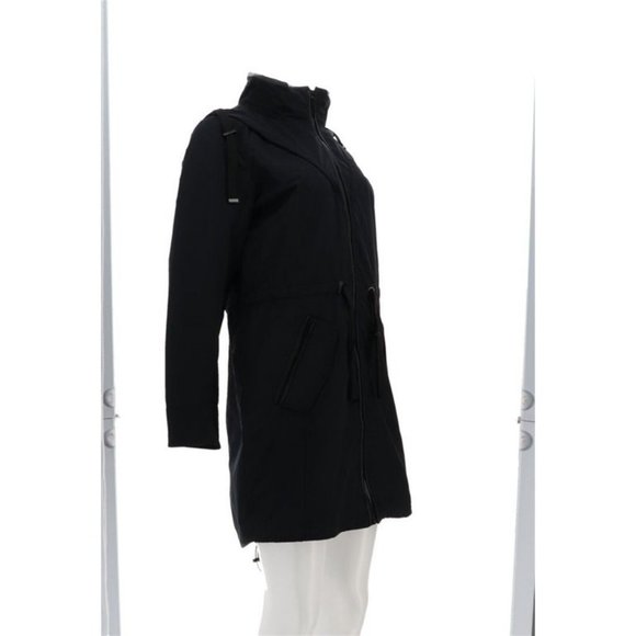 NWT CENTIGRADE ANORAK JACKET CINCHED WAIST BLACK XXS - Picture 8 of 12